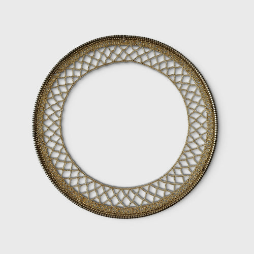 Origine - Bijou de mur en tissage perlé or | EMPREINTES Paris - EMPREINTES Paris