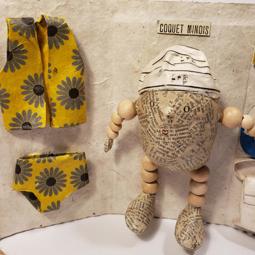 Sculpture papier Coquet minois | EMPREINTES Paris - EMPREINTES Paris