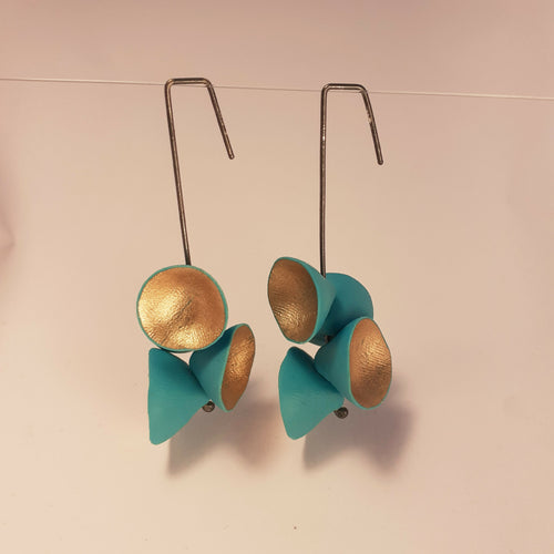 boucles_doreilles_goutte_dor_turquoise_et_or_aurelie_lejeune copie | EMPREINTES Paris - EMPREINTES Paris