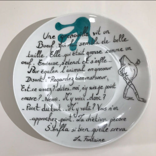 Assiette poésie Grenouille | EMPREINTES Paris - EMPREINTES Paris