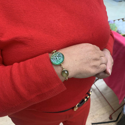 Bracelet vert papillon | EMPREINTES Paris - EMPREINTES Paris