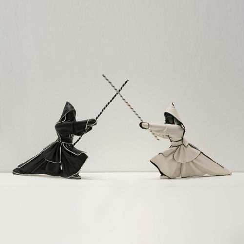 Sculpture cuir Kendo noir | EMPREINTES Paris - EMPREINTES Paris