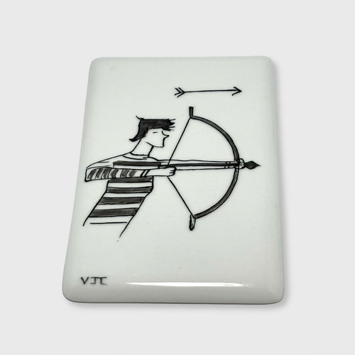 Carte du zodiaque en Porcelaine Sagittaire | EMPREINTES Paris - EMPREINTES Paris