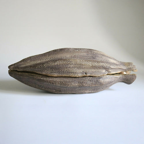 Boîte cabosse de cacao en grès | EMPREINTES Paris - EMPREINTES Paris
