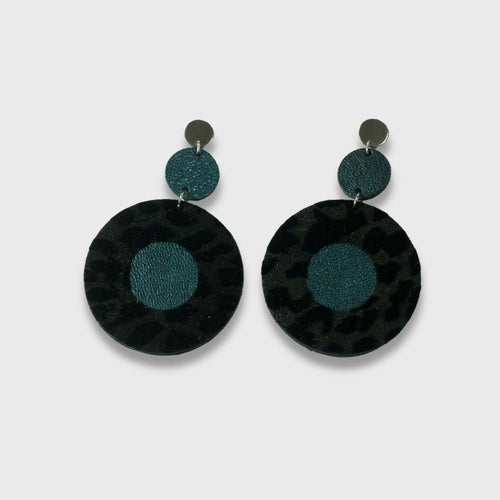 boucles_doreilles_retro_chic_noires_et_turquoises_julie_troncin_maroquinerie copie | EMPREINTES Paris - EMPREINTES Paris
