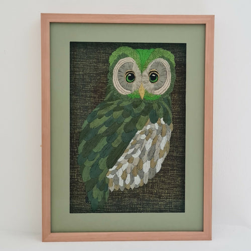 tableau_brode_la_hulotte_carole_bonneau copie | EMPREINTES Paris - EMPREINTES Paris