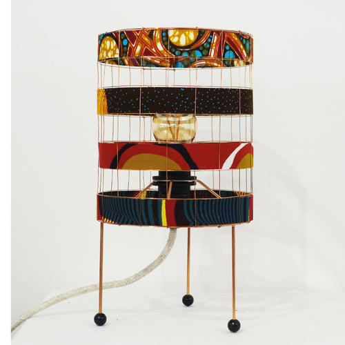 lampe_a_poser_miniwax_diametre_15_cm_brique_bleu_canard_petites_series_entre_illuminees | EMPREINTES Paris - EMPREINTES Paris