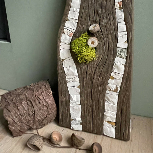 tableau_bois_mosaique_lichen_cupules_musea_mosaique copie | EMPREINTES Paris - EMPREINTES Paris