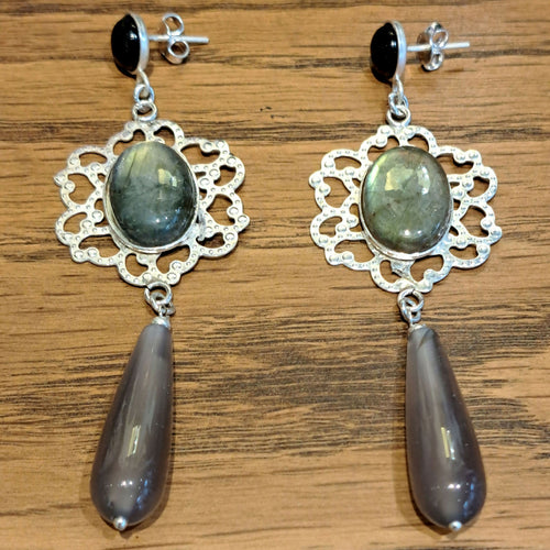 boucles_doreilles_en_argent_labradorite_et_agate_grise_thierry_dhaine copie | EMPREINTES Paris - EMPREINTES Paris