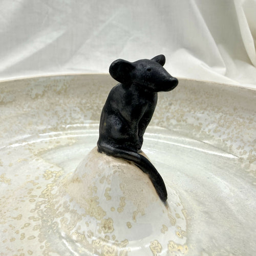 Bol à eau pour chat, petite souris noire | EMPREINTES Paris - EMPREINTES Paris