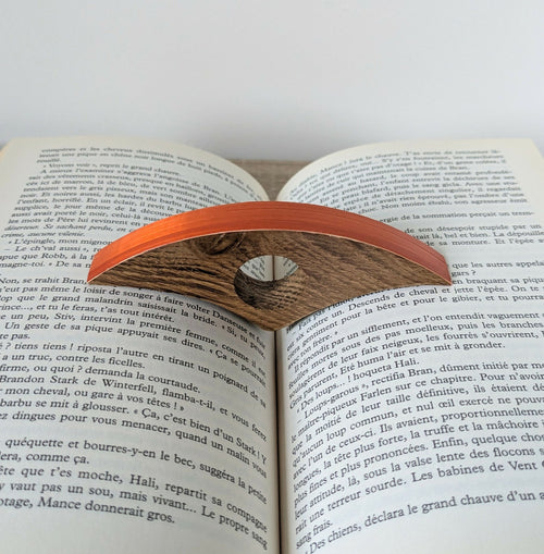 Bague de lecture avec Marqueterie de Paille Orange | EMPREINTES Paris - EMPREINTES Paris