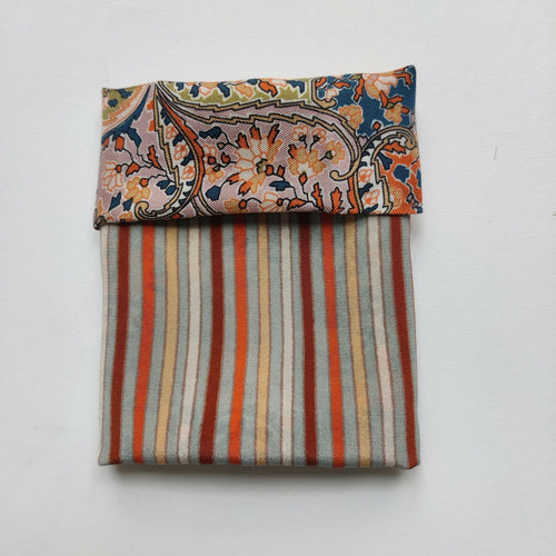 Pochette soie homme - cachemire stripe pastel | EMPREINTES Paris - EMPREINTES Paris