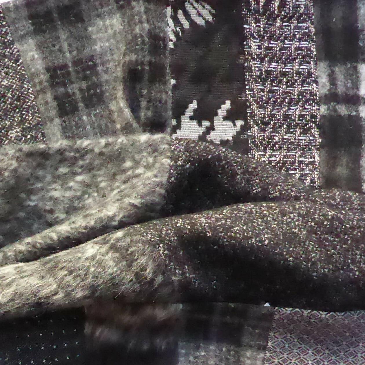 Écharpe hivernale XL camaïeu gris | EMPREINTES Paris