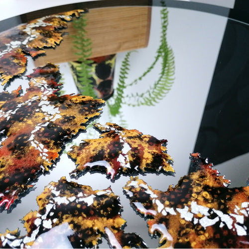 Miroir en émail sur cuivre - Départ pour Mars | EMPREINTES Paris - EMPREINTES Paris