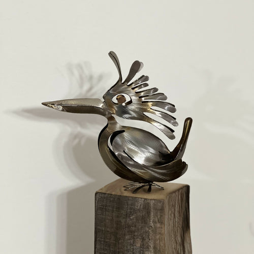 Sculpture Martin Pêcheur à crête - Crested KINGFISHER - ryba copie | EMPREINTES Paris - EMPREINTES Paris