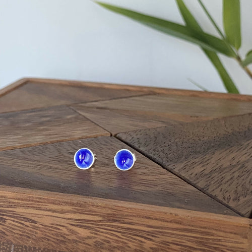 puces_doreilles_en_argent_fin_emaille_bleu_electrique_artyssia copie | EMPREINTES Paris - EMPREINTES Paris