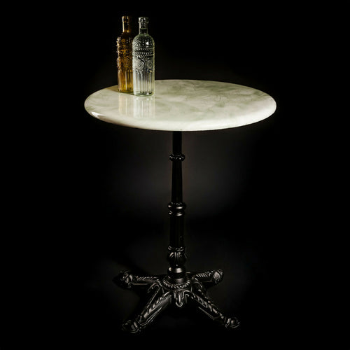 Table bistrot VERT TENDRE CRAQUELE NOIR | EMPREINTES Paris - EMPREINTES Paris