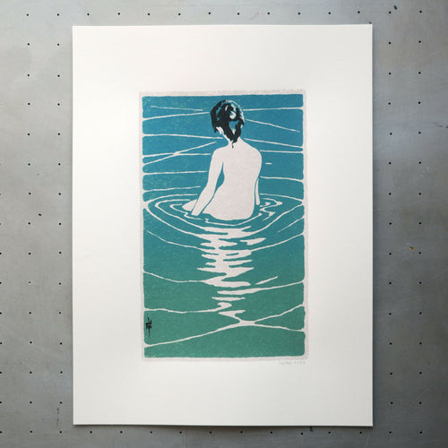 ichijo_narumi_femmes_nue_assise_dans_leau_serigraphie_le_trou_de_la_serrure copie | EMPREINTES Paris - EMPREINTES Paris