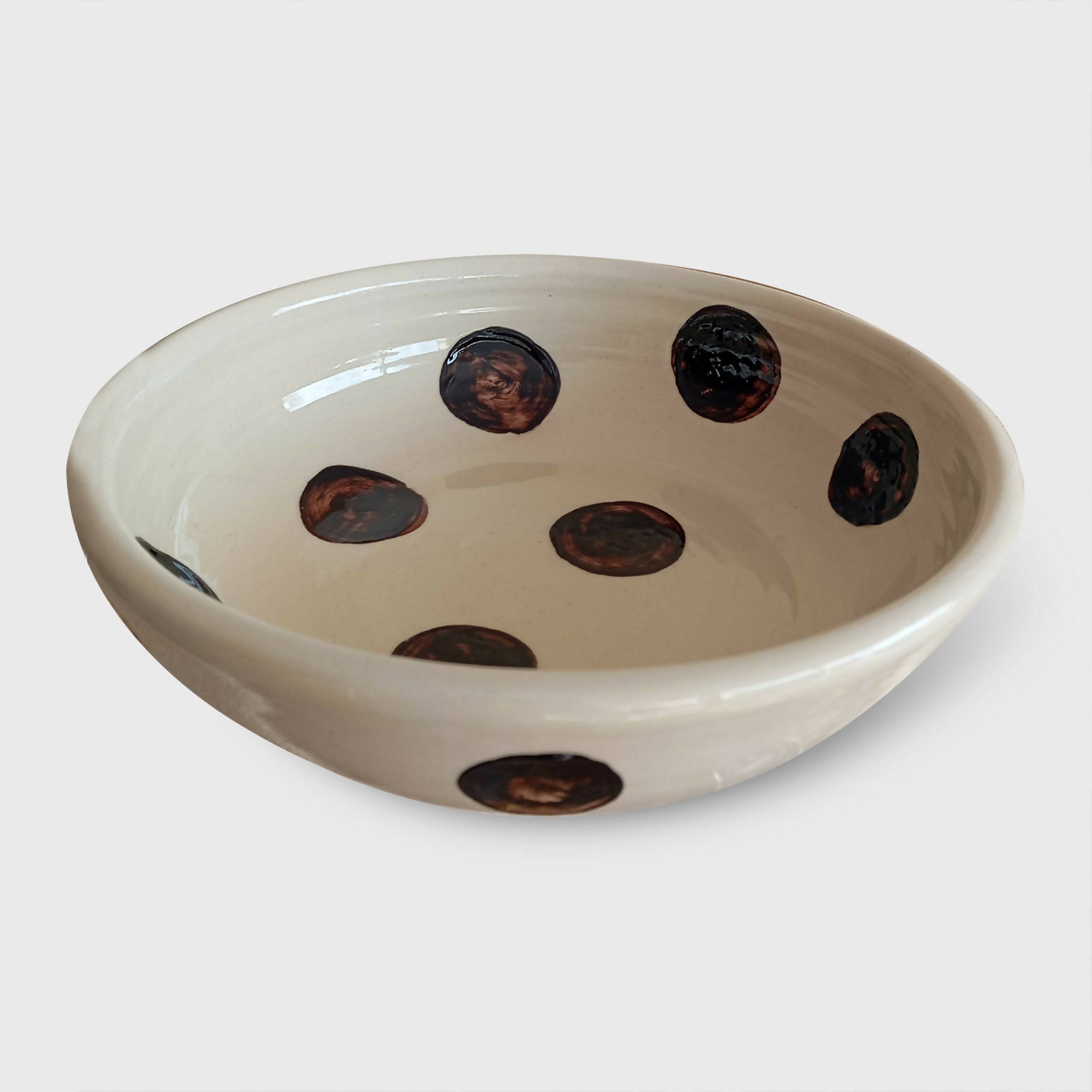 assiette_creuse_pois_bruns_georgie_blin_ceramiste copie | EMPREINTES Paris