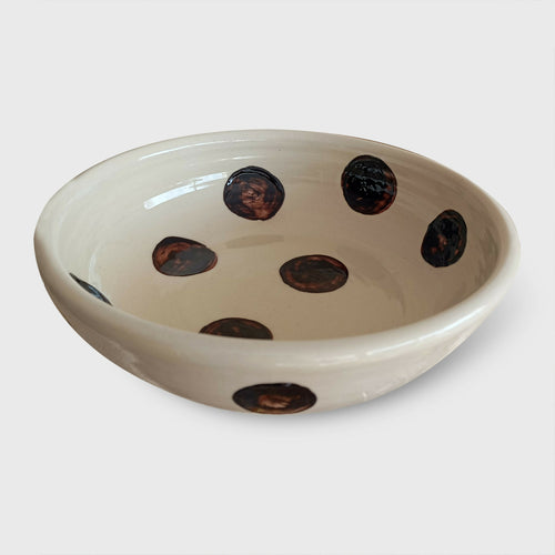 assiette_creuse_pois_bruns_georgie_blin_ceramiste copie | EMPREINTES Paris - EMPREINTES Paris