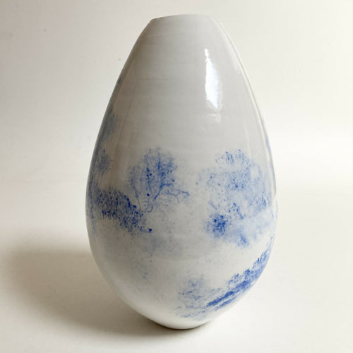 Vase Paysage arboré bleu 4 | EMPREINTES Paris - EMPREINTES Paris