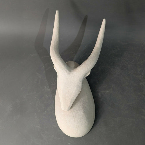 Sculpture Murale Gazelle Blanche | EMPREINTES Paris - EMPREINTES Paris