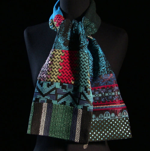 Écharpe hivernale -Multico bleu | EMPREINTES Paris - EMPREINTES Paris