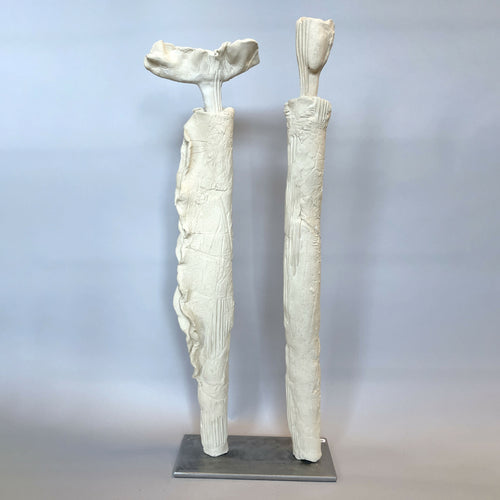 Sculpture Reflets Silencieux céramique grès blanc | EMPREINTES Paris - EMPREINTES Paris