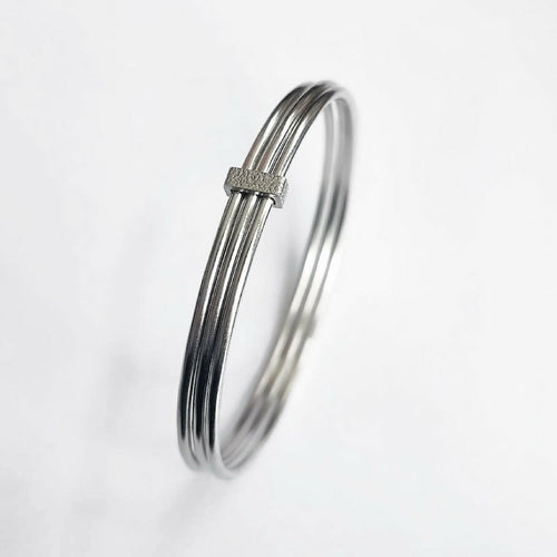 Bracelets joncs argent rhodié | EMPREINTES Paris - EMPREINTES Paris