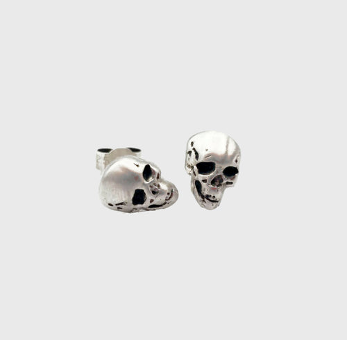 Boucles d'oreilles tête de mort en argent 925 | EMPREINTES Paris - EMPREINTES Paris