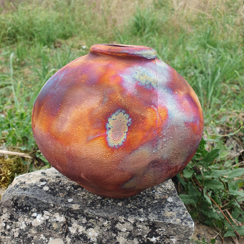 Pot raku cuivre mat SUNSET | EMPREINTES Paris - EMPREINTES Paris