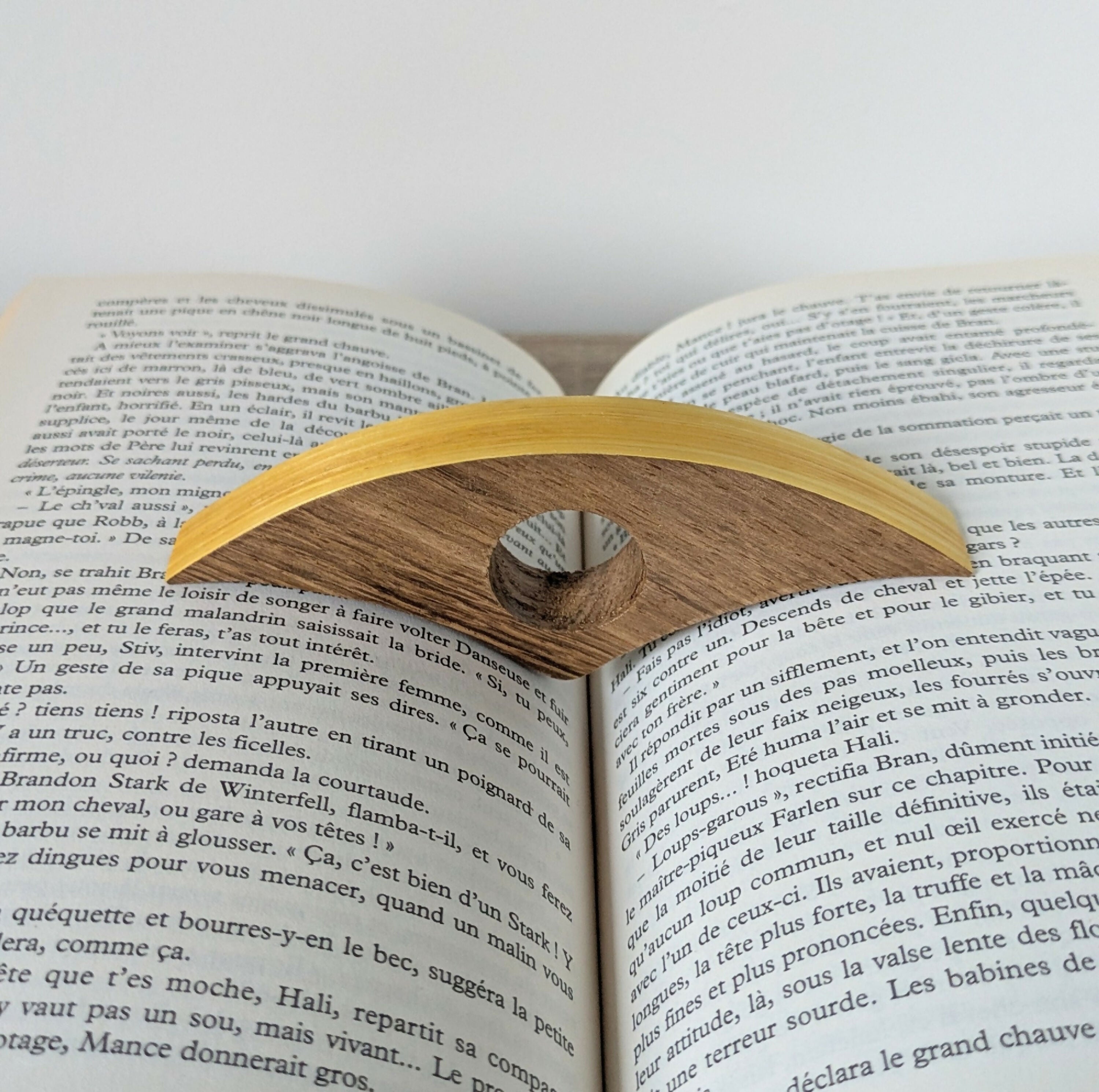 Bague de lecture avec Marqueterie de Paille Jaune | EMPREINTES Paris