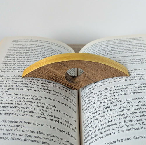 Bague de lecture avec Marqueterie de Paille Jaune | EMPREINTES Paris - EMPREINTES Paris