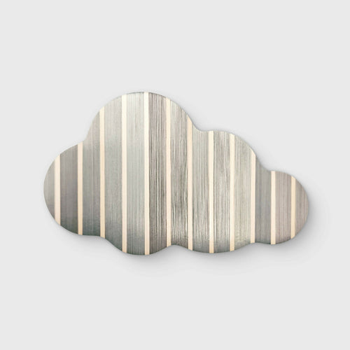 Série Mini Pop - Nuage rayures vert sauge et blanc | EMPREINTES Paris - EMPREINTES Paris