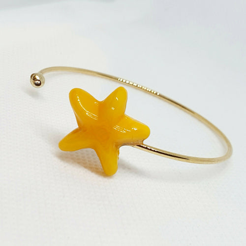 Bracelet jonc Etoile Moutarde | EMPREINTES Paris - EMPREINTES Paris