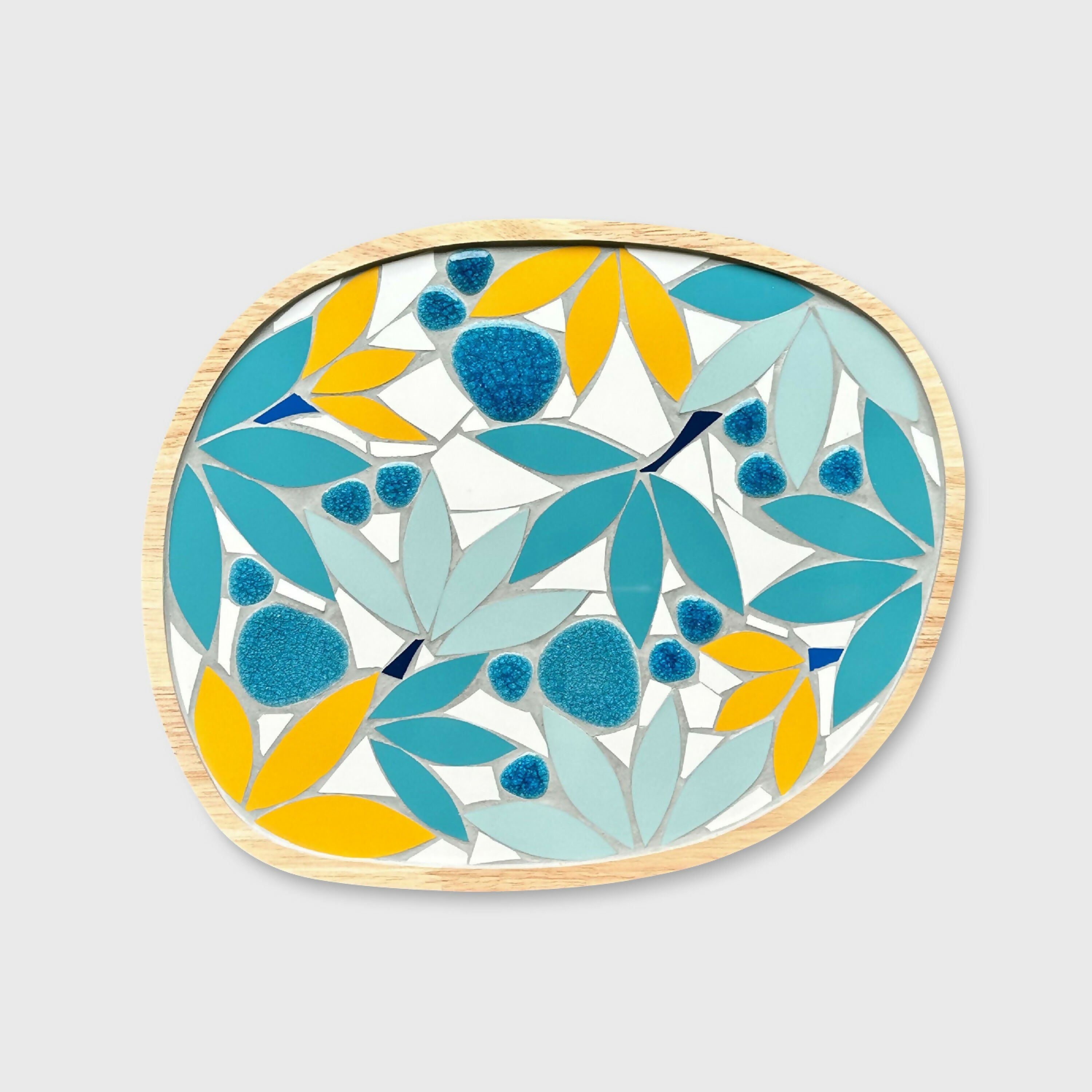 Plateau Magnolias bleu, jaune et blanc | EMPREINTES Paris