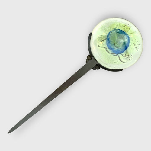 fleur, floral, vert, bleu, art nouveau, art decoratif, cadeau homme, idee cadeau homme, coupe papier, ouvre-lettres, cadeau bureau | EMPREINTES Paris - EMPREINTES Paris