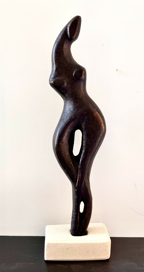 Figurine 23 en pierre calcaire de l'île de Ré, patiné bronze cuivré | EMPREINTES Paris - EMPREINTES Paris