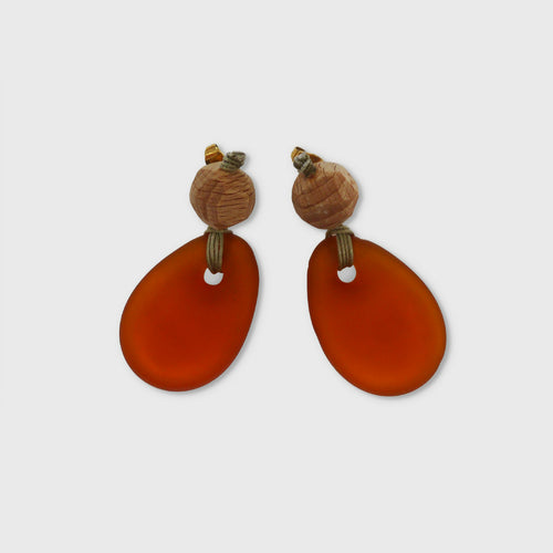 Boucles d'oreilles GALET L TOPAZE E0986 | EMPREINTES Paris - EMPREINTES Paris