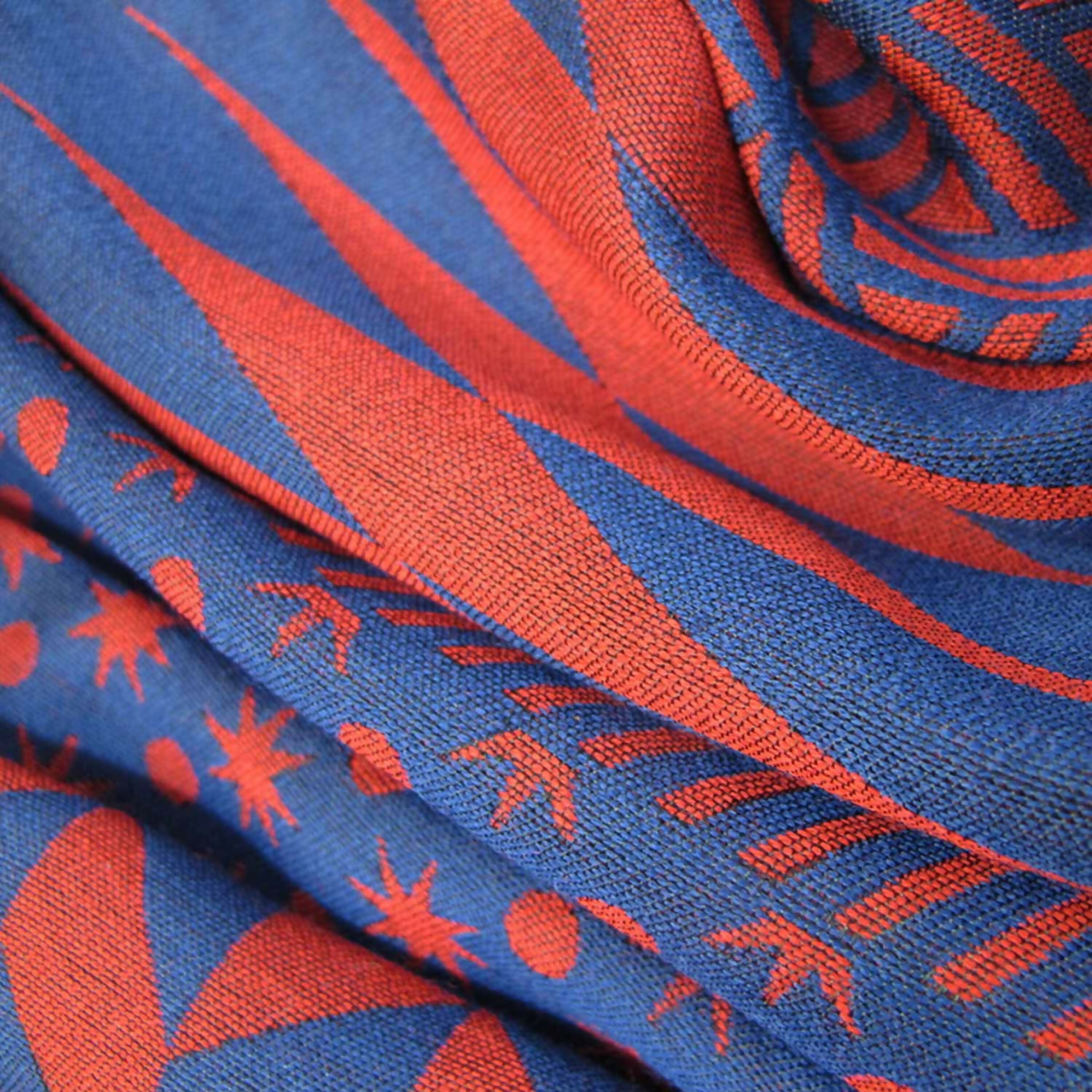 echarpe_maxi_laine_soie_marine_rouge_planetarium_sophie_guyot_soieries copie | EMPREINTES Paris