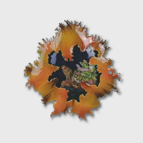 Un oeil sur le monde - Décoration murale en émail 3D sur cuivre | EMPREINTES Paris - EMPREINTES Paris