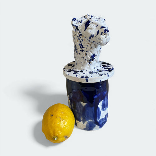 Pot au Lion Bleu de Sèvres | EMPREINTES Paris - EMPREINTES Paris