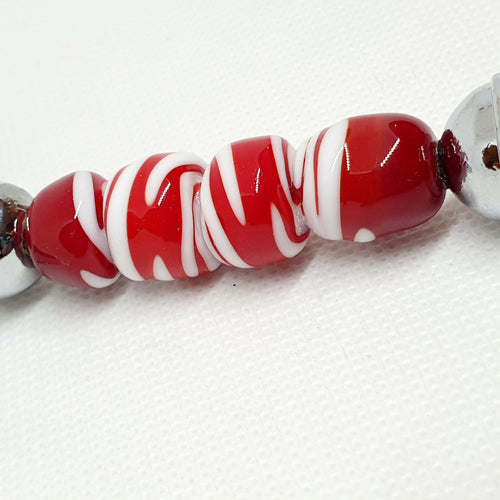 Roulette à pizza rouge et blanche - Epis de blé | EMPREINTES Paris - EMPREINTES Paris