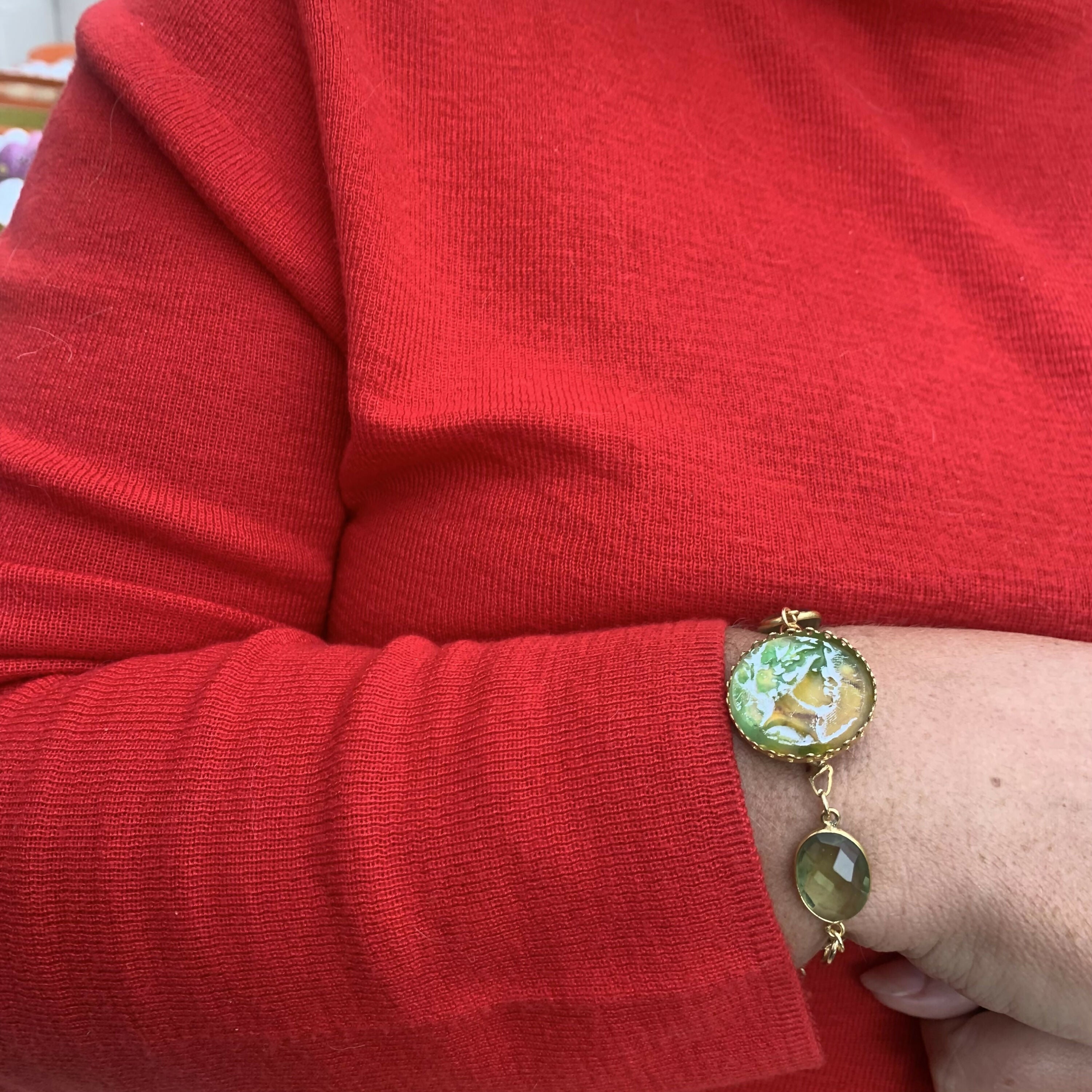 Bracelet vert camée | EMPREINTES Paris