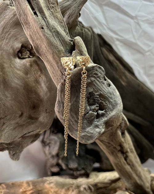 Boucles d’oreilles Galène chaines Or | EMPREINTES Paris - EMPREINTES Paris