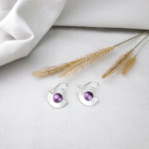 Boucles d'oreilles en émail - Éventail | EMPREINTES Paris - EMPREINTES Paris