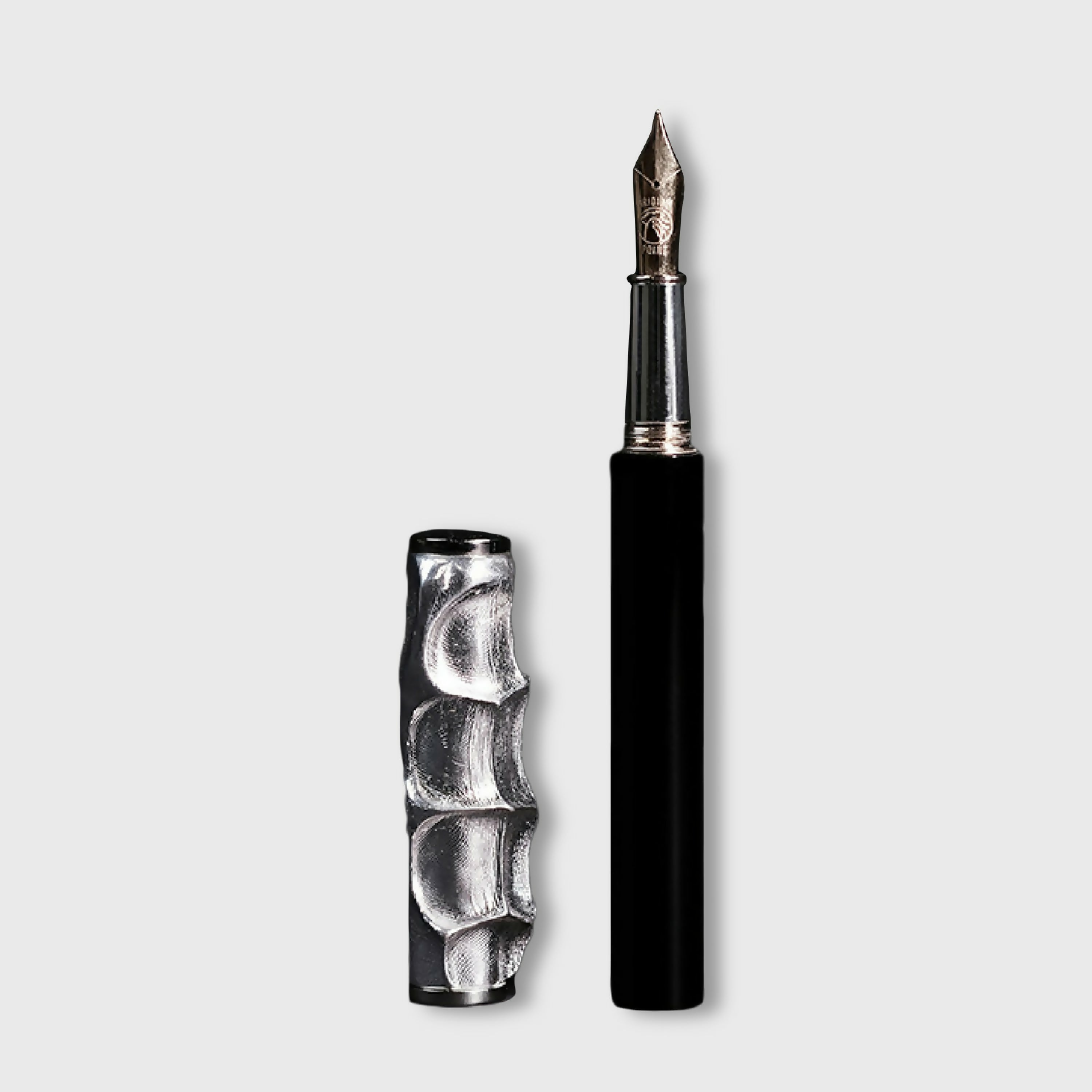 Stylo-Sculpture bronze argenté | EMPREINTES Paris