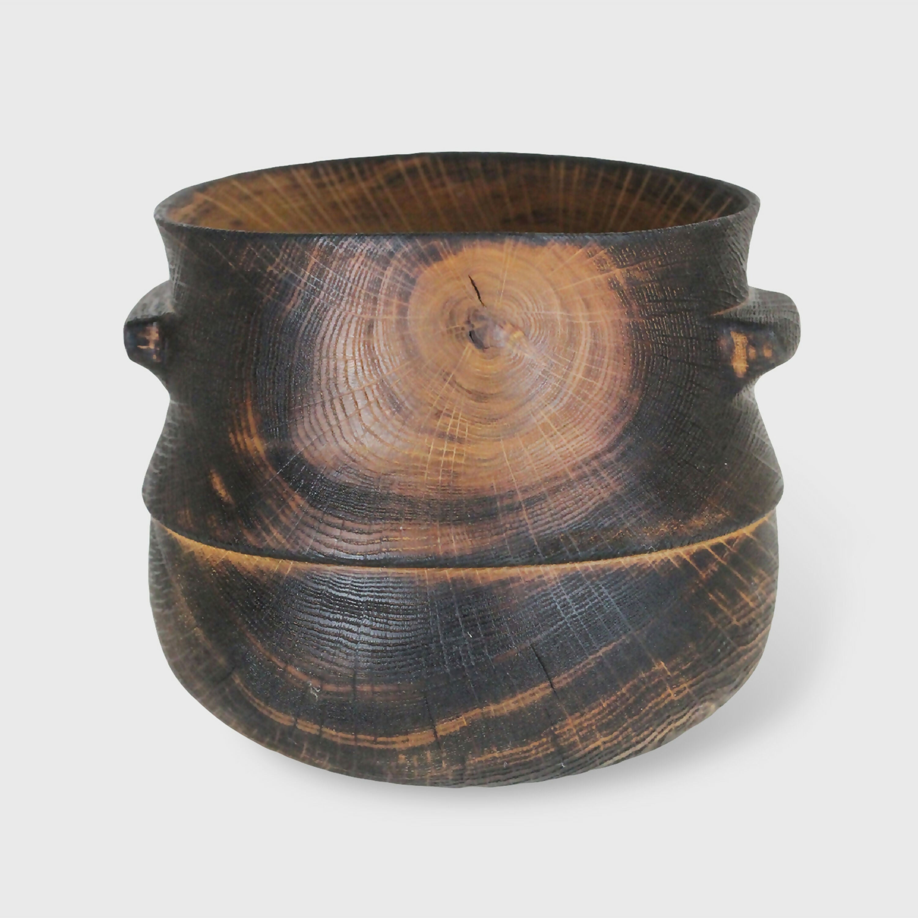 Pot en chêne brulé - Collection bois vert | EMPREINTES Paris