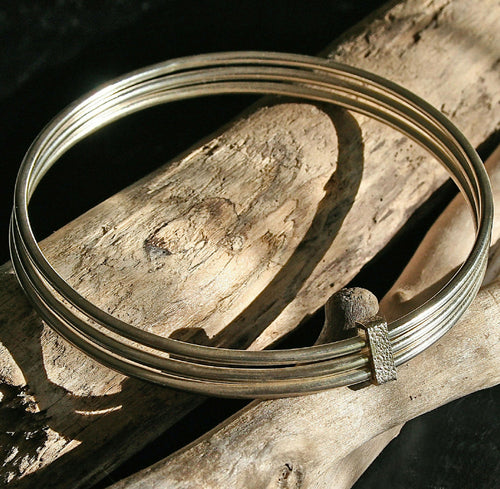 Bracelets joncs argent rhodié | EMPREINTES Paris - EMPREINTES Paris