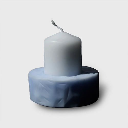 bougeoirs_fleurs_petit_modele_bleu_trait_dunion_artisans copie | EMPREINTES Paris - EMPREINTES Paris